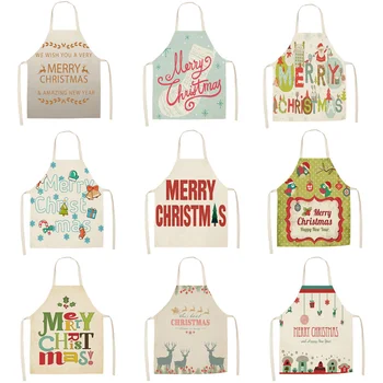 Christmas Letter Colorful Printed Cleaning Aprons Home Cooking Kitchen Apron Cook Wear Cotton Linen Adult Bibs 53*65cm CM1001 
Christmas Letter Colorful Printed Cleaning Aprons Home Cooking Kitchen Apron Cook Wear Cotton Linen Adult Bibs 53*65cm CM1001