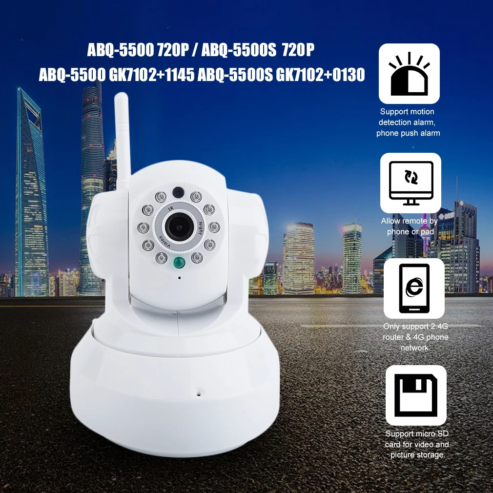 720P 960P IP Camera WiFi Wireless Mini Network Camera Surveillance Wifi Night Vision CCTV Camera Baby Monitor Indoor Camera
720P 960P IP Camera WiFi Wireless Mini Network Camera Surveillance Wifi Night Vision CCTV Camera Baby Monitor Indoor Camera