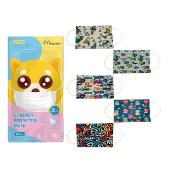 100PC Child Kids Disposable Face Masks 3 Layer Anti-Dust Pollution Masks Fabric Meltblown Dustproof Cartoon Dog Cat Mask
100PC Child Kids Disposable Face Masks 3 Layer Anti-Dust Pollution Masks Fabric Meltblown Dustproof Cartoon Dog Cat Mask