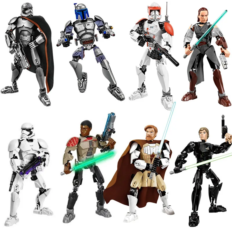 Star Wars Buildable Figure Stormtrooper Darth Vader Kylo Ren Chewbacca Boba Jango Fett General Grievou Action Figure Toy For Kid
Star Wars Buildable Figure Stormtrooper Darth Vader Kylo Ren Chewbacca Boba Jango Fett General Grievou Action Figure Toy For Kid