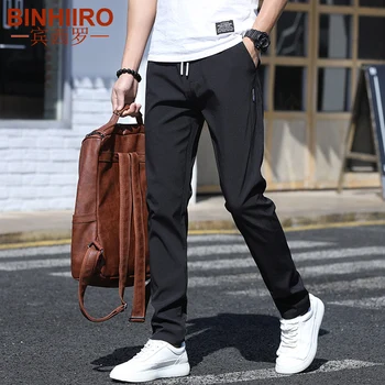 Spring Men's Casual Pants Slim Fit Solid Color Pencil Pants Stretch Waist Business comfortable Summer Breathable Casual Pants
Spring Men's Casual Pants Slim Fit Solid Color Pencil Pants Stretch Waist Business comfortable Summer Breathable Casual Pants