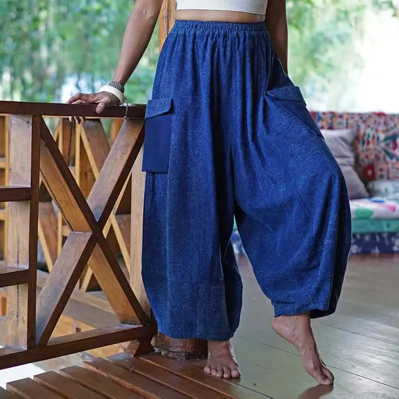 Fashion Autumn Women Solid Wide Leg Pants VONDA Vintage Casual Loose Long Trousers Elastic Waist Pantalon Cotton Palazzo S-5XL
Fashion Autumn Women Solid Wide Leg Pants VONDA Vintage Casual Loose Long Trousers Elastic Waist Pantalon Cotton Palazzo S-5XL