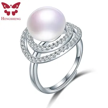 HENGSHENG 925 Solid Sterling Silver Rings For Women 10mm Genuine Freshwater Pearl AAA CZ Ring Adjustable Girl Anniversary Gift
HENGSHENG 925 Solid Sterling Silver Rings For Women 10mm Genuine Freshwater Pearl AAA CZ Ring Adjustable Girl Anniversary Gift