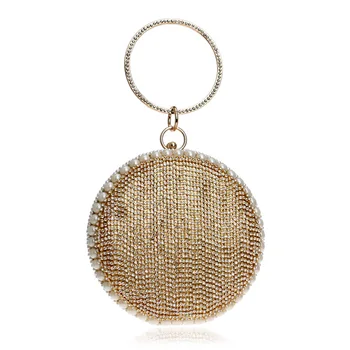 15x15CM New Round Handbag Women Rhinestone Dinner Bag Pouch a5843
15x15CM New Round Handbag Women Rhinestone Dinner Bag Pouch a5843
