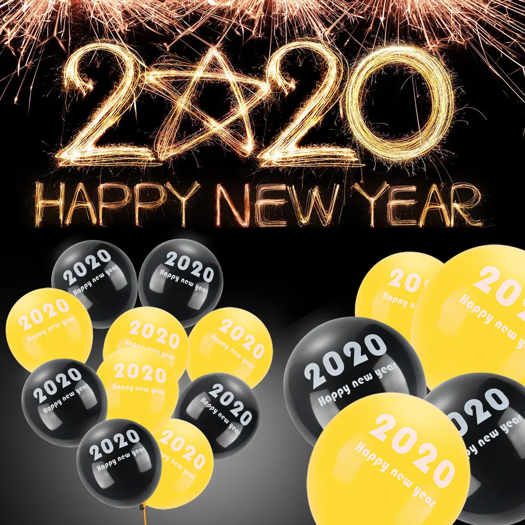 new year holiday balloons 2020 happy new year balloons 10pc