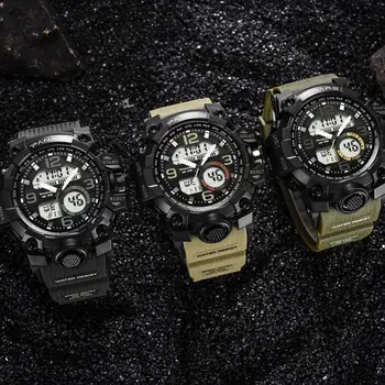 PANARS Men Quartz Watches Military Sports LED Waterproof Men Digital Watch Shockproof Stopwatch Chronograph Relogio Masculino
PANARS Men Quartz Watches Military Sports LED Waterproof Men Digital Watch Shockproof Stopwatch Chronograph Relogio Masculino