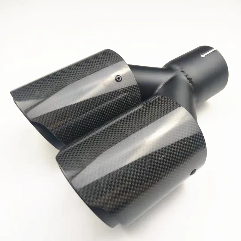 Y model Exhaust Dual pipes Exhaust muffler tip Universal Multi-size Carbon fiber muffler tail end pipe
Y model Exhaust Dual pipes Exhaust muffler tip Universal Multi-size Carbon fiber muffler tail end pipe