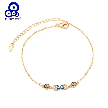 Lucky Eye Heart Butterfly Blue Evil Eye Anklet Gold Color Foot Chain Ankle Bracelet Adjustable for Women Girls Jewelry BD359
Lucky Eye Heart Butterfly Blue Evil Eye Anklet Gold Color Foot Chain Ankle Bracelet Adjustable for Women Girls Jewelry BD359