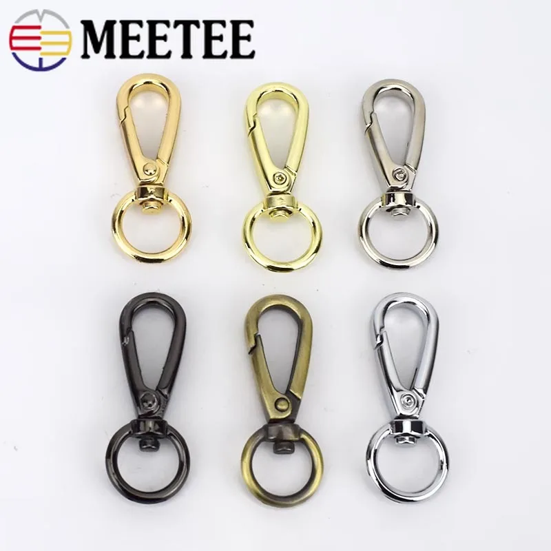 5/10pc Meetee Metal Swivel Trigger Lobster Clasp Snap Hook Buckles for Key Chain Ring DIY Outdoor Backpack Bag Parts Accessories | Дом и сад