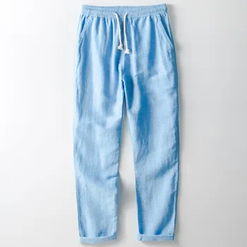 Men's Autumn Cotton Linen Middle Waist Oversize Elastic Waist Solid Color Fashion Japan Minimalism Style Male Basic Casual Pant
Men's Autumn Cotton Linen Middle Waist Oversize Elastic Waist Solid Color Fashion Japan Minimalism Style Male Basic Casual Pant