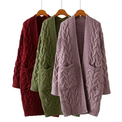 2020 New Winter Autumn New V Neck Long Cardigan Twist Casual Loose Sweater Women Oversized Poncho Knitted Wear Jumper
2020 New Winter Autumn New V Neck Long Cardigan Twist Casual Loose Sweater Women Oversized Poncho Knitted Wear Jumper