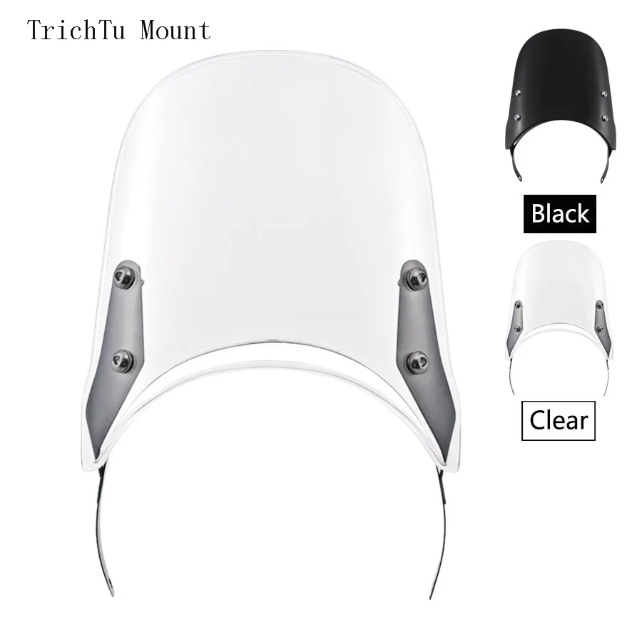 7.5" Motorcyle Windshield Black Clear Screen Compact Sport Wind Deflector For Royal Enfield Classic 500CC Models
7.5" Motorcyle Windshield Black Clear Screen Compact Sport Wind Deflector For Royal Enfield Classic 500CC Models