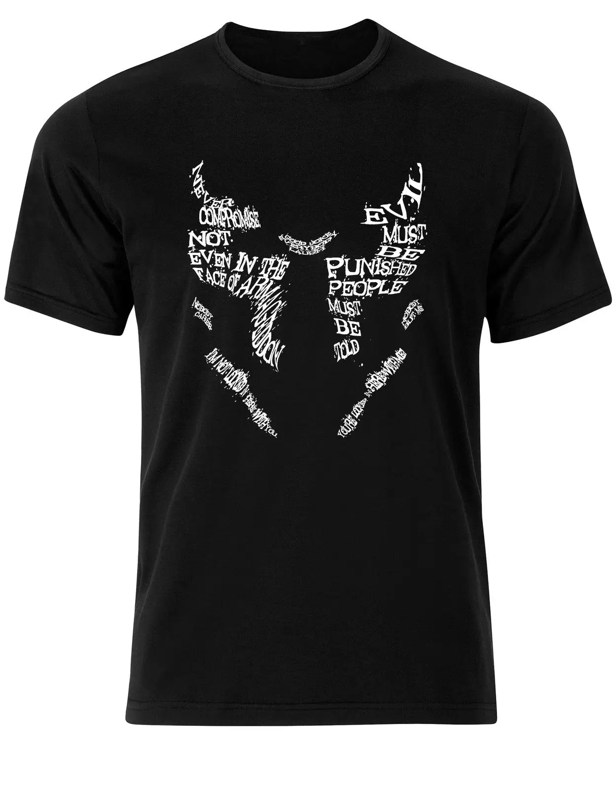 Маска Роршаха чернильными цитаты сторожа в стиле арт Мужская футболка Топ AF66