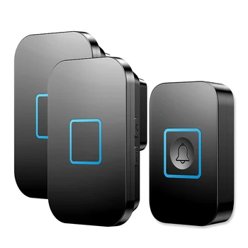 New Arrival Wireless Waterproof Doorbell 1 2 Button Receiver 300M Remote Control 60 Chimes Door Bell Smart LED Door Ring
New Arrival Wireless Waterproof Doorbell 1 2 Button Receiver 300M Remote Control 60 Chimes Door Bell Smart LED Door Ring