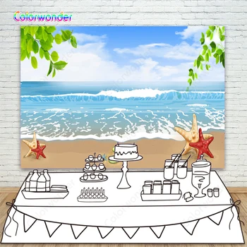 Backgrounds Beach Scenery Clear Water with Golden Sand Red and Yellow Starfish 7X5ft Hawaiian Style Backdrops for Photo Booth
Backgrounds Beach Scenery Clear Water with Golden Sand Red and Yellow Starfish 7X5ft Hawaiian Style Backdrops for Photo Booth