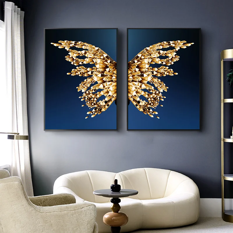 Nordic Golden Butterfly and Wings Canvas Painting Abstract Posters and Prints Wall Pictures for Living Room Cuadros Home Decor
Nordic Golden Butterfly and Wings Canvas Painting Abstract Posters and Prints Wall Pictures for Living Room Cuadros Home Decor