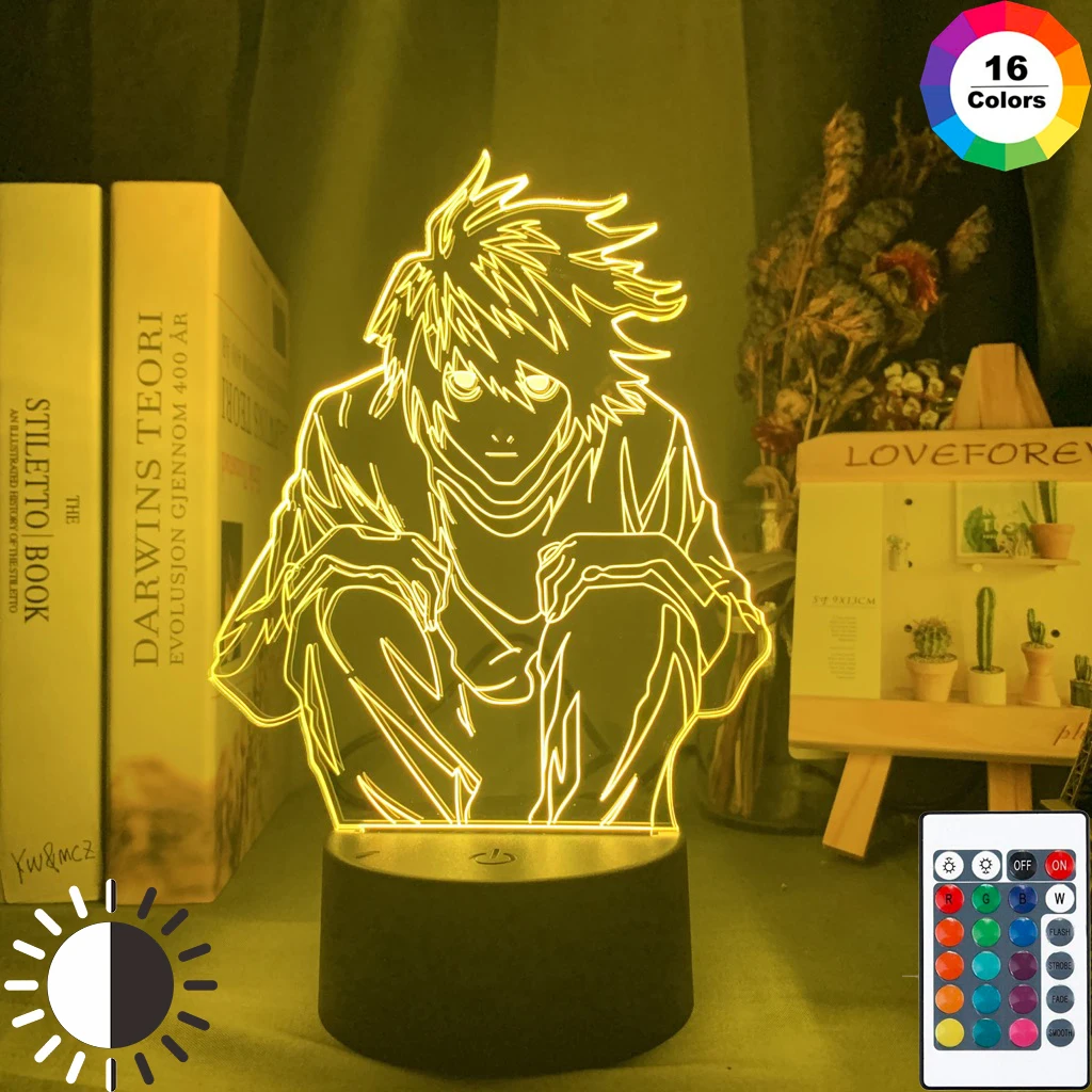 Manga Death Note L Lawliet Figure Led Night Light for Anime Room Store Decor Idea Cool Kids Child Bedroom Table Lamp Ryuk Figure
Manga Death Note L Lawliet Figure Led Night Light for Anime Room Store Decor Idea Cool Kids Child Bedroom Table Lamp Ryuk Figure