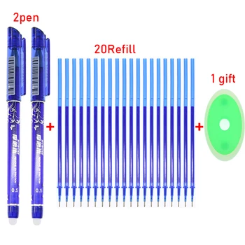 2 Fountain Pen +20 Refill Magic Pen Set 0.38mm/0.5mm Frosted Pen Refill Blue/black/red Ink Gel Pen School Writing Stationery
2 Fountain Pen +20 Refill Magic Pen Set 0.38mm/0.5mm Frosted Pen Refill Blue/black/red Ink Gel Pen School Writing Stationery