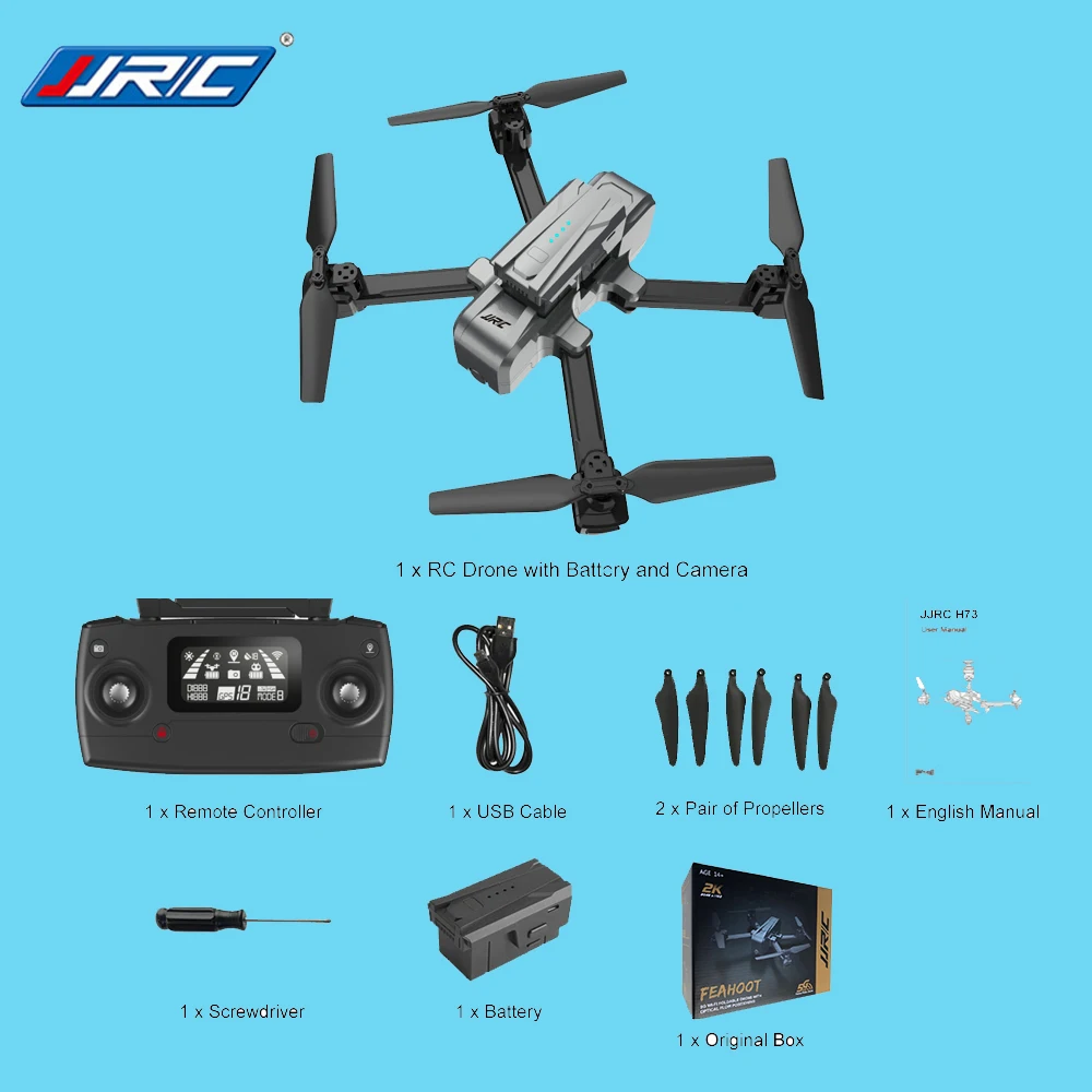 JJRC H73 Foldable Drone With 1080P 2K 5G WiFi HD Camera GPS Follow Me Gimbal Quadcopter With Bright LED Search Light RTF
JJRC H73 Foldable Drone With 1080P 2K 5G WiFi HD Camera GPS Follow Me Gimbal Quadcopter With Bright LED Search Light RTF