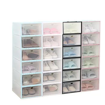 4/6PCS Flip Shoes Storage Container Box Organizer Dustproof Thicken Transparent Drawer Case Plastic Stackable Box Rack Cabinet
4/6PCS Flip Shoes Storage Container Box Organizer Dustproof Thicken Transparent Drawer Case Plastic Stackable Box Rack Cabinet