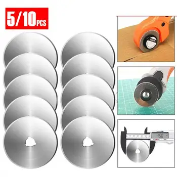 5/10 Pcs Rotary Cutter Blade Cutting Wheel Blade Hand Tool Set Patchwork Leather Knives Fabric Paper 45 mm
5/10 Pcs Rotary Cutter Blade Cutting Wheel Blade Hand Tool Set Patchwork Leather Knives Fabric Paper 45 mm