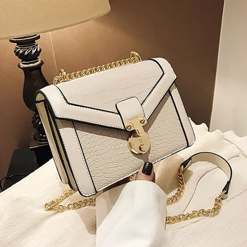 Crocodile pattern Square Crossbody Bag 2020 New Quality PU Leather Women's Designer Handbag Lock Chain Shoulder Messenger Bag
Crocodile pattern Square Crossbody Bag 2020 New Quality PU Leather Women's Designer Handbag Lock Chain Shoulder Messenger Bag