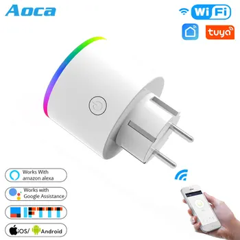 WiFi Smart Plug Outlet Wireless Power Socket Smart Life/Tuya App Remote Control Work with Alexa Google Home No Hub Required EU
WiFi Smart Plug Outlet Wireless Power Socket Smart Life/Tuya App Remote Control Work with Alexa Google Home No Hub Required EU