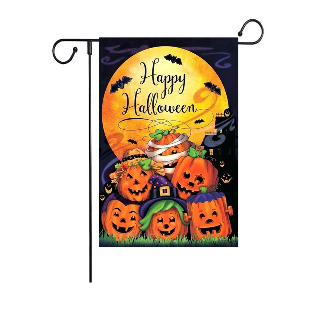 2019 Halloween Garden Flag Pumpkin Double Sided Burlap Banner Outdoor Lawn Decor Flag Hot Sale
2019 Halloween Garden Flag Pumpkin Double Sided Burlap Banner Outdoor Lawn Decor Flag Hot Sale