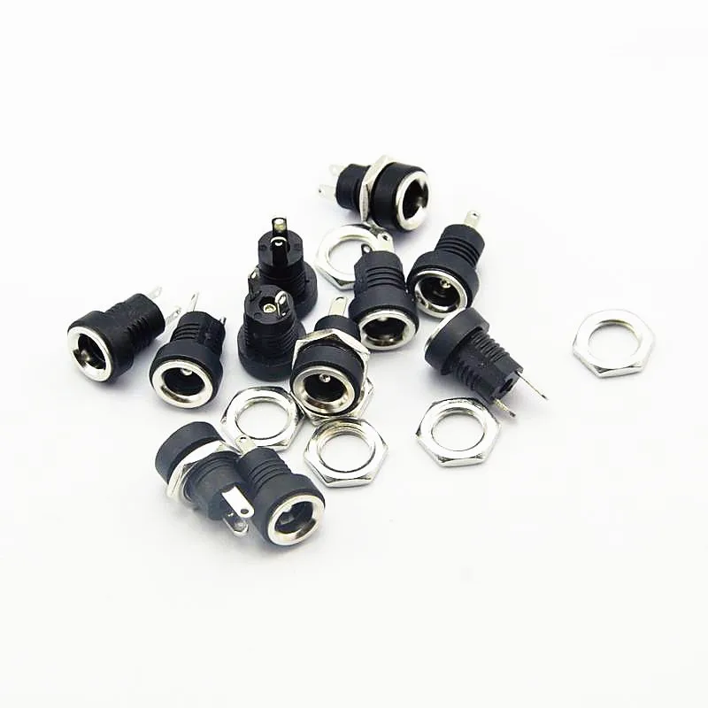 10pcs/set DC 12V Socket Charge Power Supply Jack Postive/Negative Terminal Complete with Rear Fixing Locking Nut
10pcs/set DC 12V Socket Charge Power Supply Jack Postive/Negative Terminal Complete with Rear Fixing Locking Nut