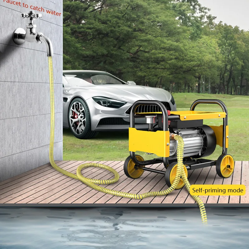 Pressure Washer Roller Push-Pull Roller Car Washer With Water Gun And Foam Generator 220V High Pressure Pumps Car Cleaning Tool
Pressure Washer Roller Push-Pull Roller Car Washer With Water Gun And Foam Generator 220V High Pressure Pumps Car Cleaning Tool