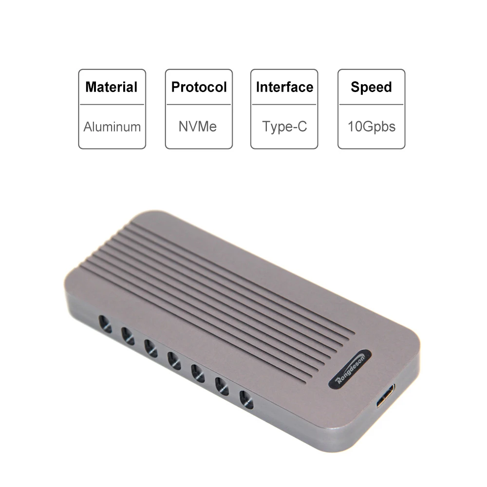 USB3.1 Type C PCI-E NVMe Hard Disk SSD Enclosure Adapter Connector 10Gbps M.2 NGFF to USB 3.1 Converter Hard Disk Drive
USB3.1 Type C PCI-E NVMe Hard Disk SSD Enclosure Adapter Connector 10Gbps M.2 NGFF to USB 3.1 Converter Hard Disk Drive