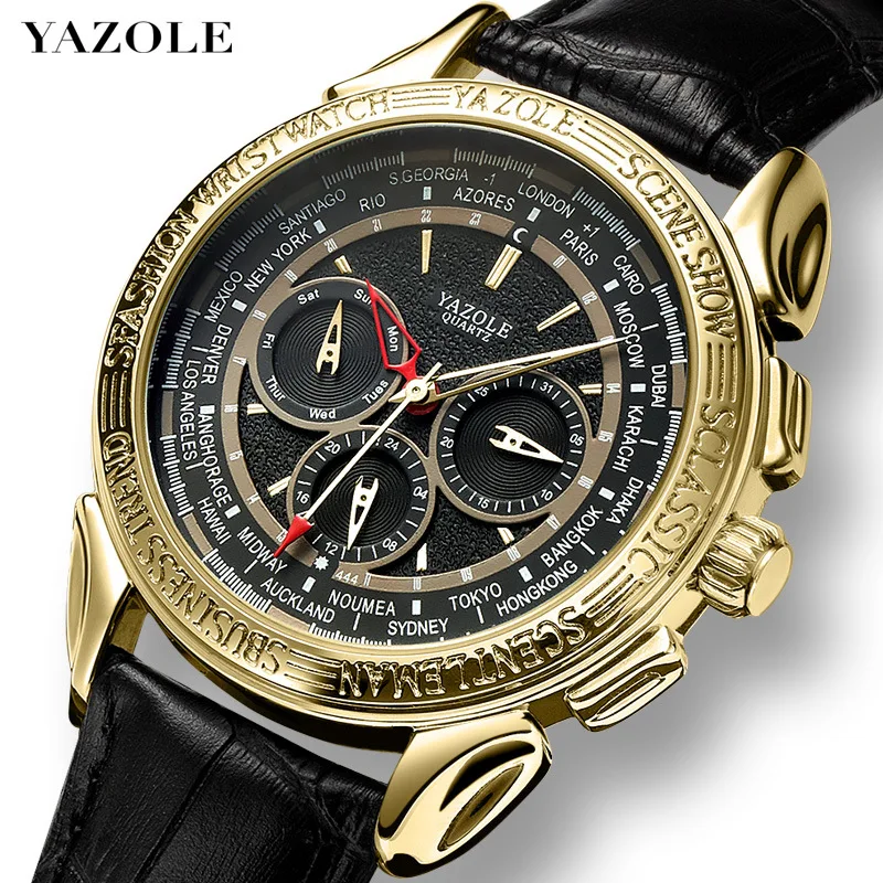 YAZOLE Men Watche Top Brand Luxury Men's Fashion Business Waterproof Quartz Watch For Men Casual Leather Watch Relogio Masculino
YAZOLE Men Watche Top Brand Luxury Men's Fashion Business Waterproof Quartz Watch For Men Casual Leather Watch Relogio Masculino
