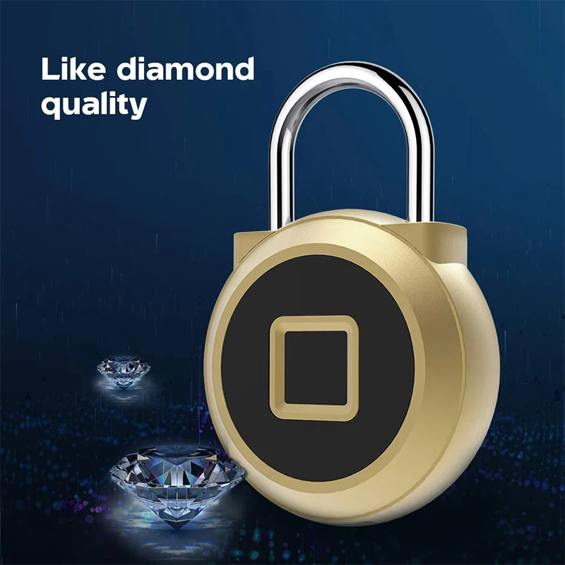 Fingerprint Smart Padlock IP65 Waterproof Keyless Biometric Security Lock for Gym Locker/Wardrobes/Door
Fingerprint Smart Padlock IP65 Waterproof Keyless Biometric Security Lock for Gym Locker/Wardrobes/Door