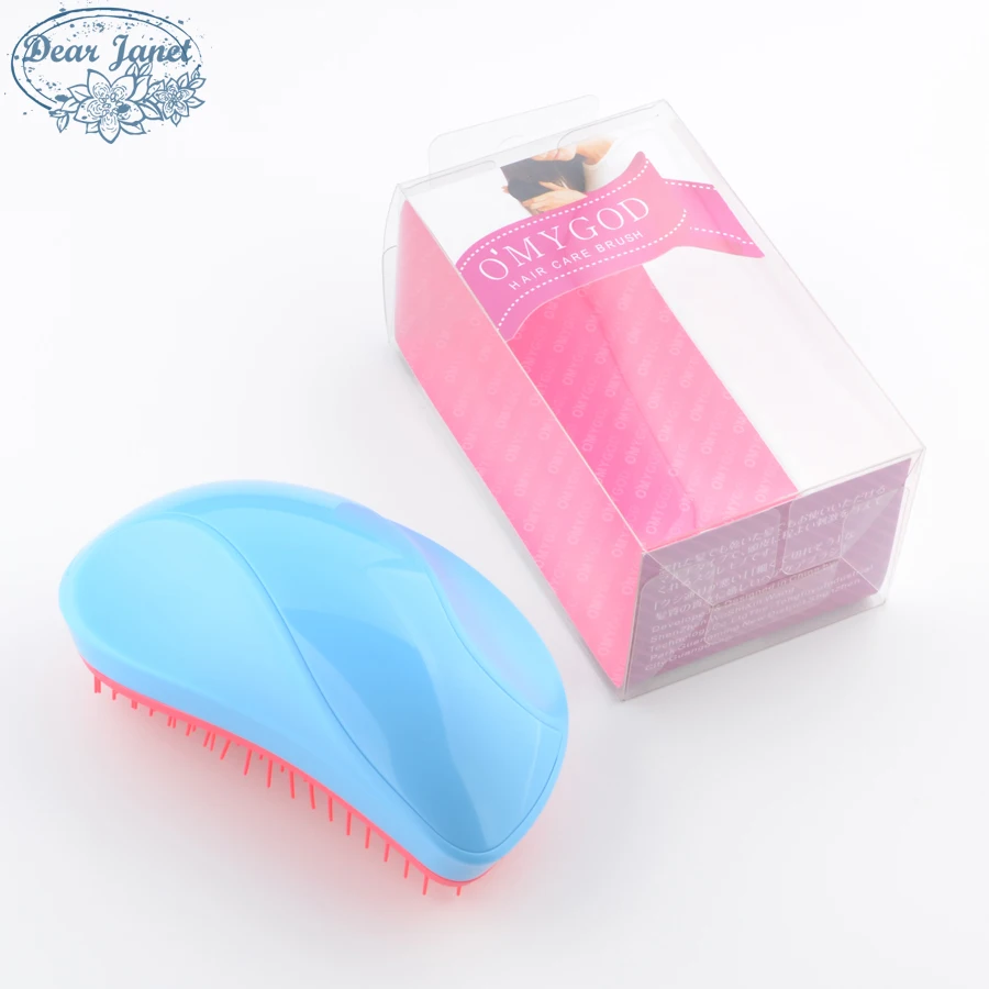 Mango shape Detangling hair brush soft teeth detangle hair comb Magic hairdressing salon styling tools pink blue black with box
Mango shape Detangling hair brush soft teeth detangle hair comb Magic hairdressing salon styling tools pink blue black with box