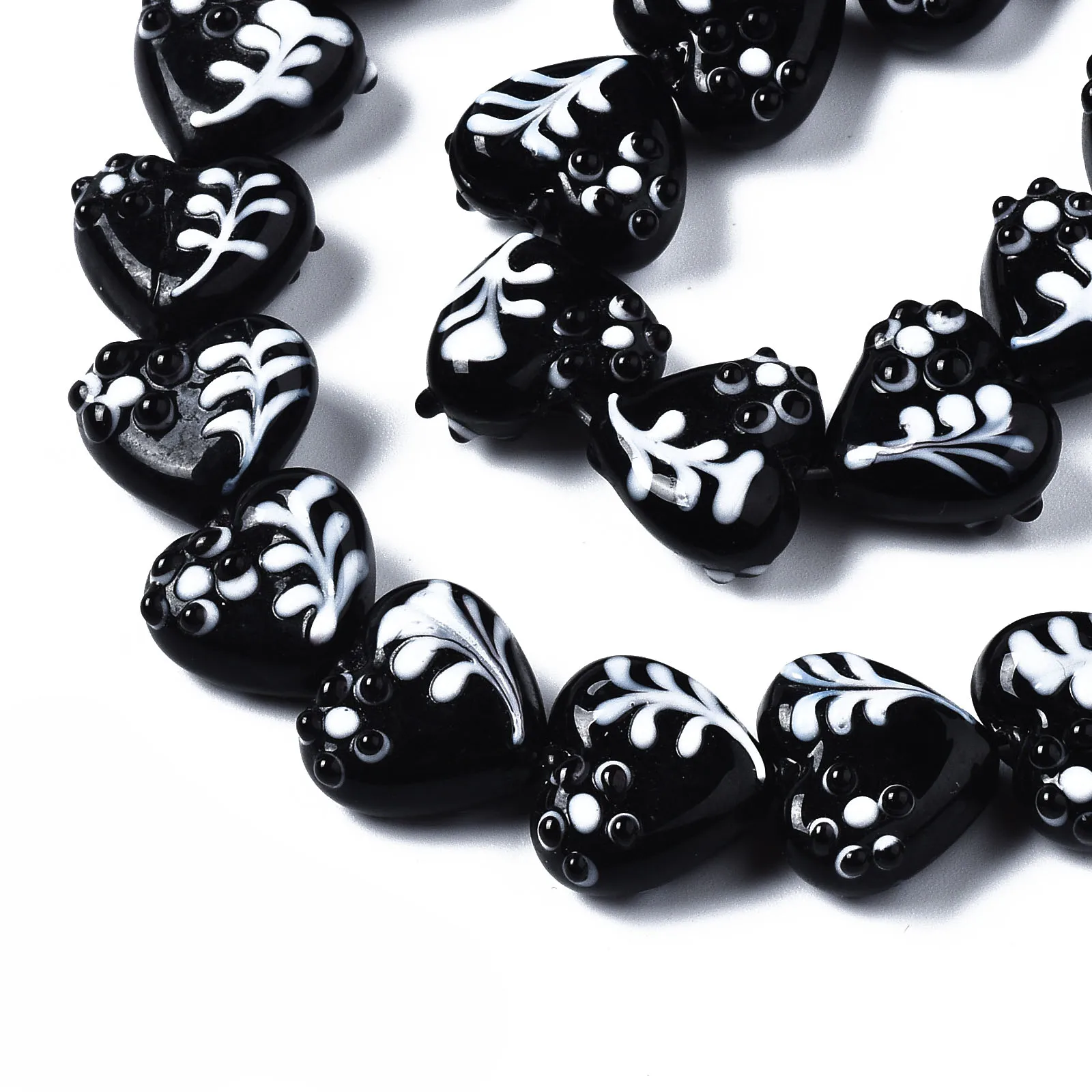 25~35Pcs Red Black Heart Bumpy Lampwork Beads Glass Beads for DIY Bracelet Necklace Earrings Valentines Jewelry Making Findings
25~35Pcs Red Black Heart Bumpy Lampwork Beads Glass Beads for DIY Bracelet Necklace Earrings Valentines Jewelry Making Findings