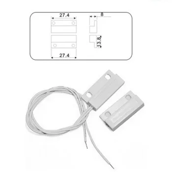 2 pair /lot MC-38 Wired Door Window Sensor Magnetic Switch Home Alarm System Detector 
2 pair /lot MC-38 Wired Door Window Sensor Magnetic Switch Home Alarm System Detector