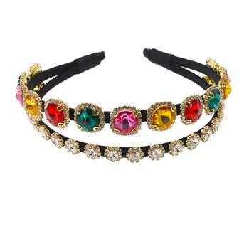 Rhinestone Double Headband Korean Version of the Trend Headband Two Layers Full of Geek Temperament Headband
Rhinestone Double Headband Korean Version of the Trend Headband Two Layers Full of Geek Temperament Headband