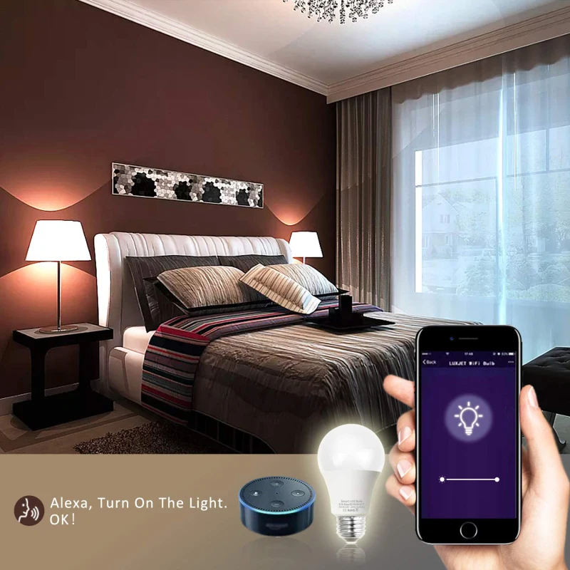 WiFi Smart Light Bulb Dimmable Multicolor Wake-Up Lights No Hub Required Compatible with Alexa and Google Assistant Dropshipping
WiFi Smart Light Bulb Dimmable Multicolor Wake-Up Lights No Hub Required Compatible with Alexa and Google Assistant Dropshipping