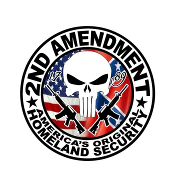 Cartoon Car Stickers American Flag Skull 2nd Amendment Gun Waterproof Bumper Boot Motorcycle Decals PVC 13cm X 13cm
Cartoon Car Stickers American Flag Skull 2nd Amendment Gun Waterproof Bumper Boot Motorcycle Decals PVC 13cm X 13cm