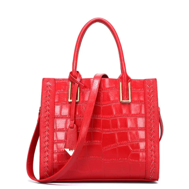 WOMEN'S Bag 2019 New Style Leather Handbag Crocodile Pattern Cowhide Leather Single-shoulder Bag Shoulder Bucket Bag
WOMEN'S Bag 2019 New Style Leather Handbag Crocodile Pattern Cowhide Leather Single-shoulder Bag Shoulder Bucket Bag