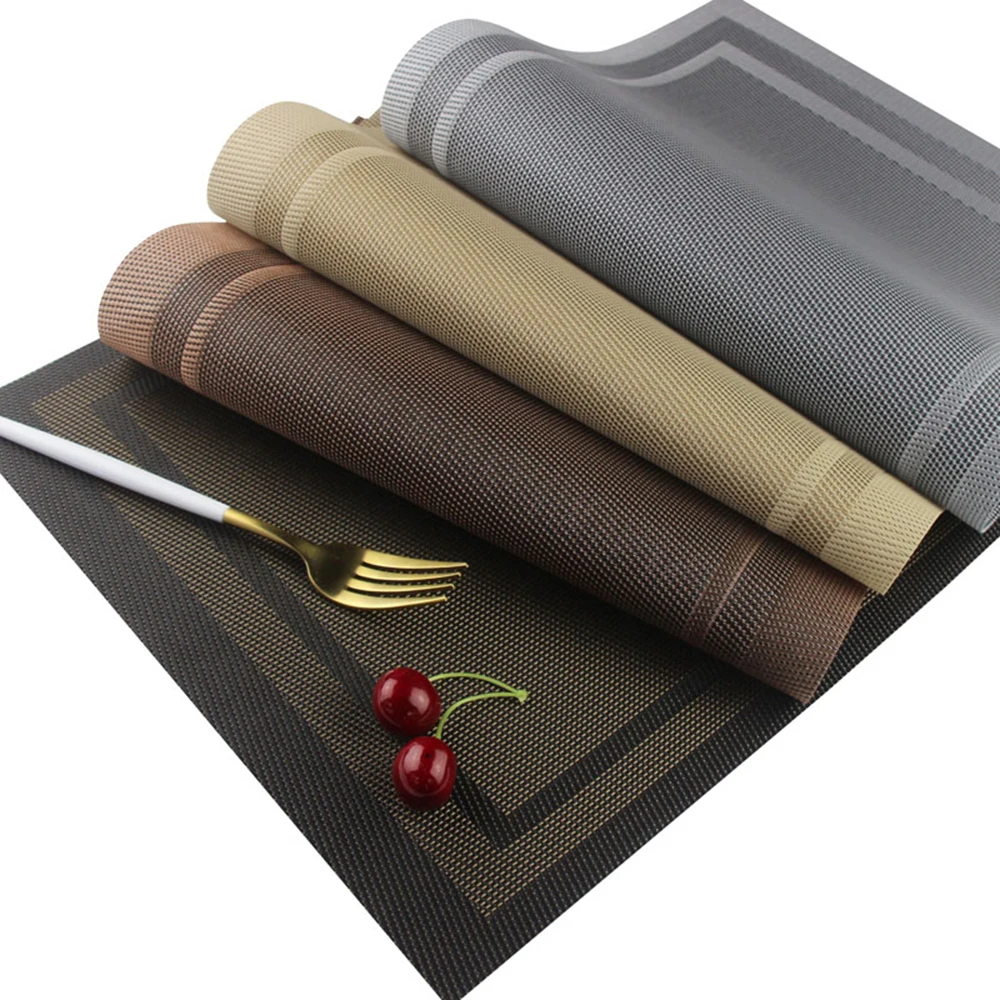 European Style Eco-Friendly PVC Rectangular/Round Table Mat Western Food Simple Placemat Waterproof Heat Resistance Dish Mat D40
European Style Eco-Friendly PVC Rectangular/Round Table Mat Western Food Simple Placemat Waterproof Heat Resistance Dish Mat D40