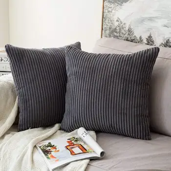 Large 24"x 24" Soft Soild Square Pillow Covers Set Cushion Cases Comfortable Corduroy Pillowcases for Sofa Bedroom Car
Large 24"x 24" Soft Soild Square Pillow Covers Set Cushion Cases Comfortable Corduroy Pillowcases for Sofa Bedroom Car