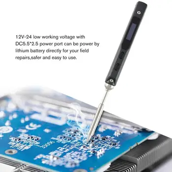 S100 65W Mini Electric Soldering Iron Kit Digital OLED Display Temperature Adjustable with Solder Stand Solder Wick Set
S100 65W Mini Electric Soldering Iron Kit Digital OLED Display Temperature Adjustable with Solder Stand Solder Wick Set