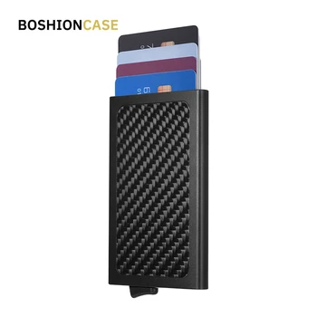 BOSHIONCASE 2020 Carbon Fiber Aluminum Rfid Blocking Wallet Anti-Theft Credit Card Holder Pop Up Bank Case Business Mini 
BOSHIONCASE 2020 Carbon Fiber Aluminum Rfid Blocking Wallet Anti-Theft Credit Card Holder Pop Up Bank Case Business Mini