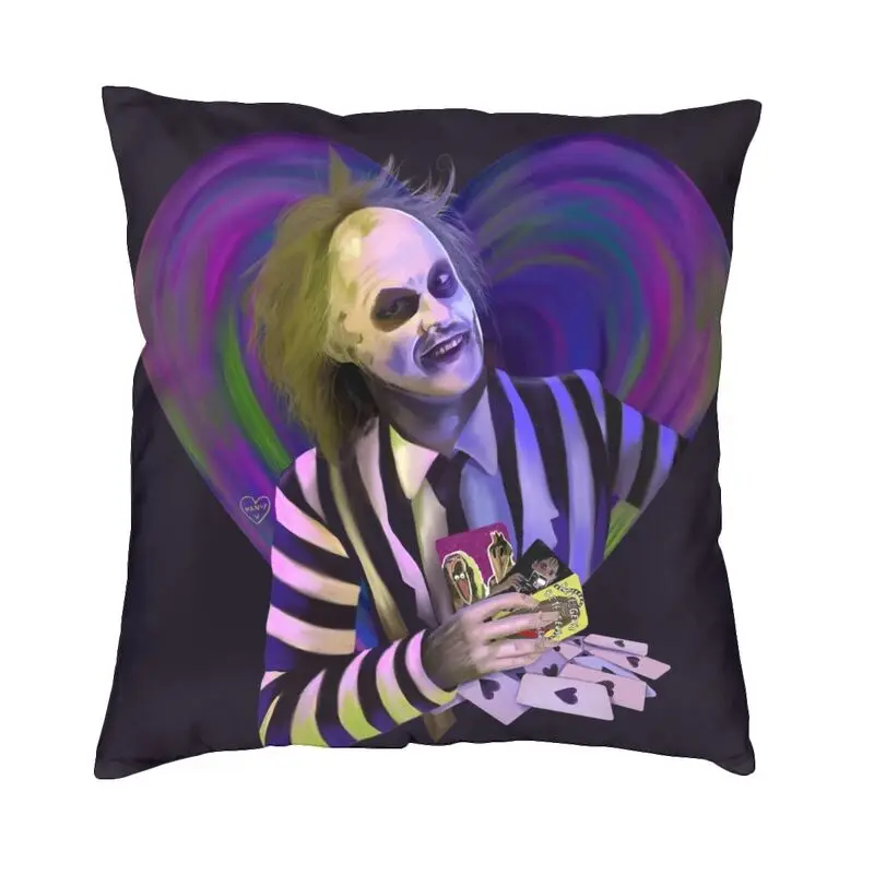 

Модные наволочки на подушки в форме сердца от Beetlejuice, 45x45 см, Мягкая Наволочка для диванной Квадратной Подушки, чехол для домашнего декора