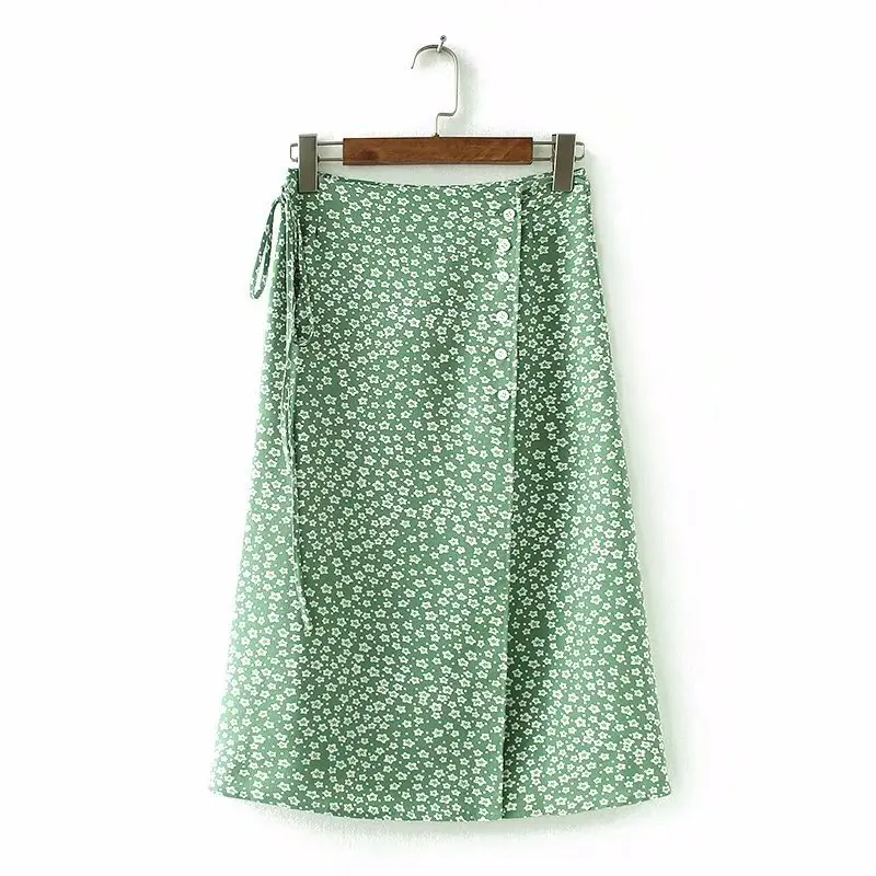 2018 Western Style Spring And Summer WOMEN'S Dress New Style Green Printed Retro Skirt
2018 Western Style Spring And Summer WOMEN'S Dress New Style Green Printed Retro Skirt