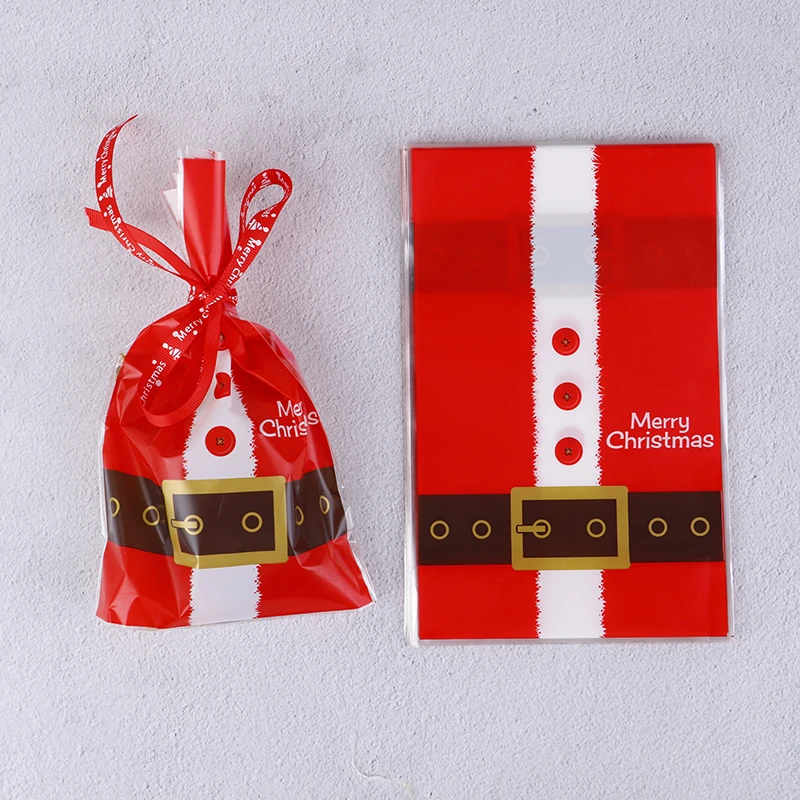 christmas candy cookies pack bag for party decor new year gift