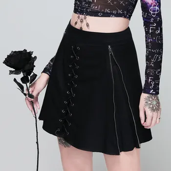 Fashion Skirts Womens Gothic Punk Black Retro Bandage Skirt High Waist Casual Midi Black Sexy Mini Skirt faldas mujer moda S10
Fashion Skirts Womens Gothic Punk Black Retro Bandage Skirt High Waist Casual Midi Black Sexy Mini Skirt faldas mujer moda S10
