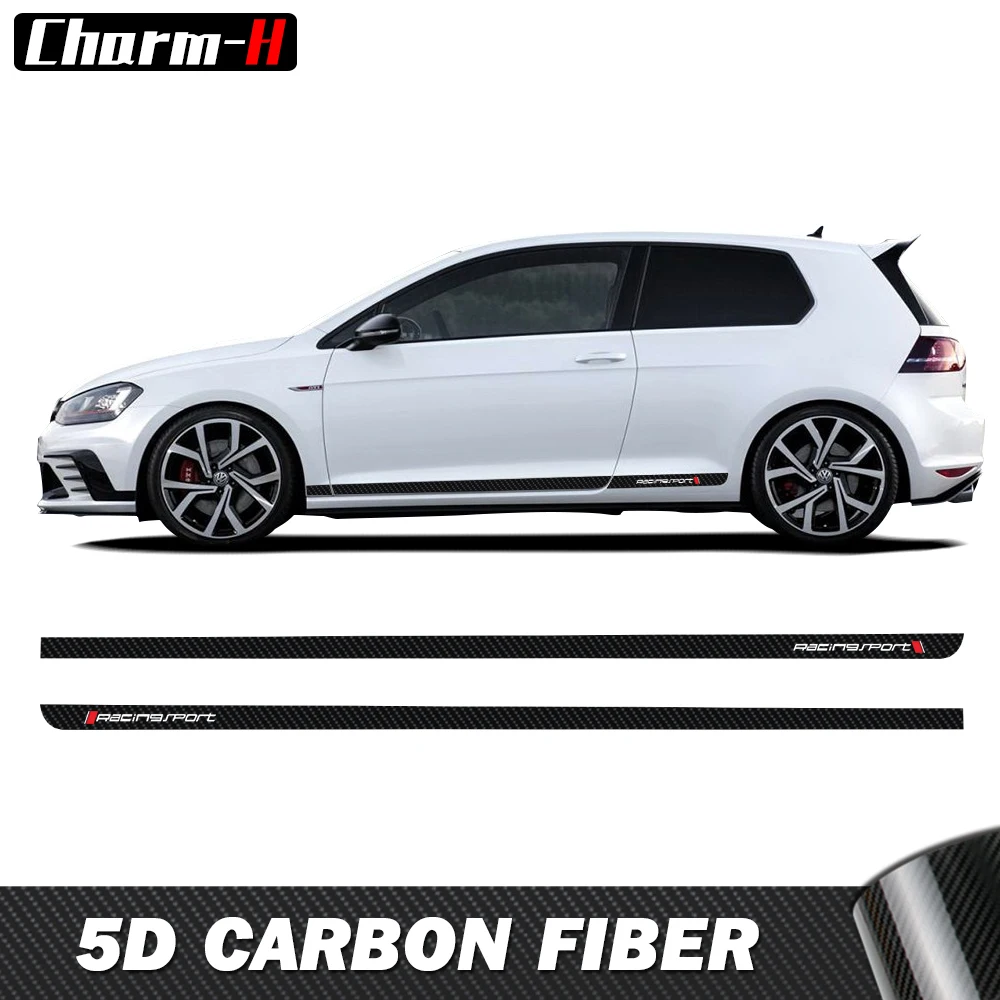 Car racingsport Styling Carbon Fiber Vinyl Decal Car Side Skirt Sticker Automobiles Accessories For Volkswagen Golf 7 MK7
Car racingsport Styling Carbon Fiber Vinyl Decal Car Side Skirt Sticker Automobiles Accessories For Volkswagen Golf 7 MK7