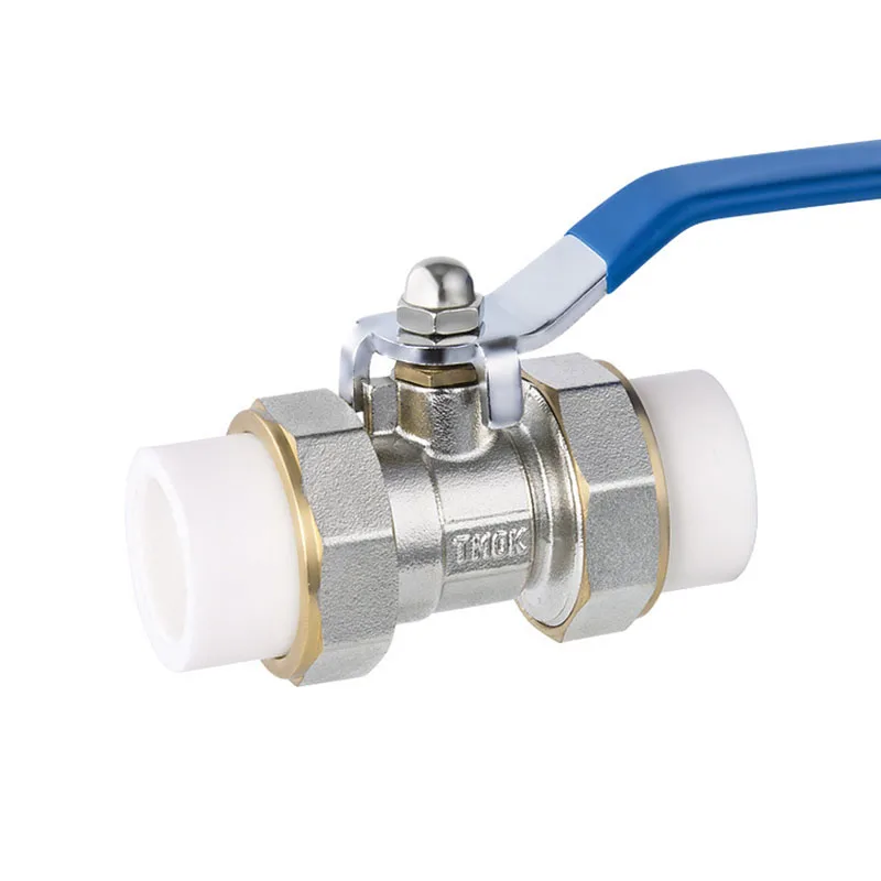 Brass PPR Ball Valve Heat Fusion Plumbing Fitting Double Union Socket Live Connect DN20 
Brass PPR Ball Valve Heat Fusion Plumbing Fitting Double Union Socket Live Connect DN20